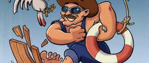 Werner lässt grüßen. Das Cover des Buches erinnert an eine andere norddeutsche Comicfigur.