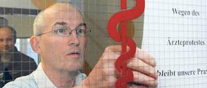 Protest erfolgreich – jedenfalls für Ärzte im Süden der Republik. Das Bild zeigt eine Praxis in Gelsenkirchen. 