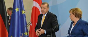Der türkische Premier Erdogan und Kanzlerin Merkel.