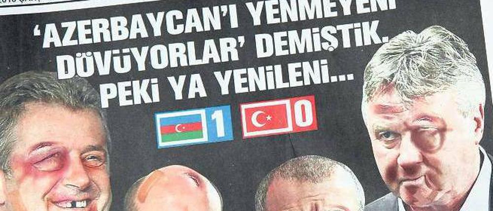 Blauäugig. Ein Magazin zeigte die Verantwortlichen mit Veilchen. Foto: AFP