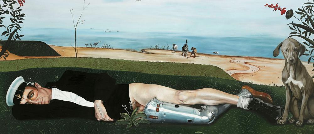 Marianna Gartners gemalte "Mythologische Szene" (2010).