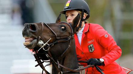 Sieg in Amerika: Meredith Michaels-Beerbaum und Checkmate holten mit der Mannschaft Gold für Deutschland.