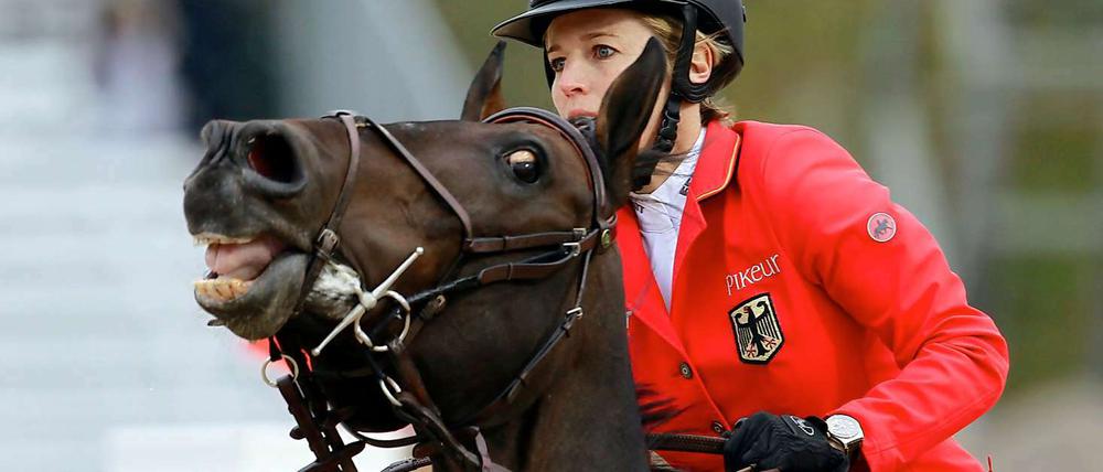Sieg in Amerika: Meredith Michaels-Beerbaum und Checkmate holten mit der Mannschaft Gold für Deutschland.