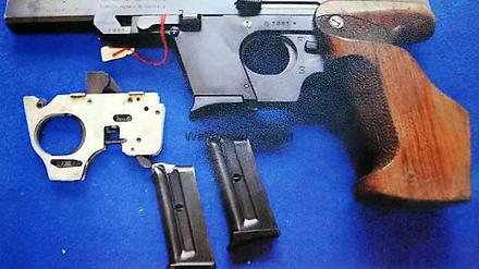 Mit einer solchen Waffe erschoss die Amokläuferin von Lörrach vier Menschen. Als Sportschützin durfte sie die Waffe zuhause aufbewahren.