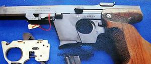 Mit einer solchen Waffe erschoss die Amokläuferin von Lörrach vier Menschen. Als Sportschützin durfte sie die Waffe zuhause aufbewahren.
