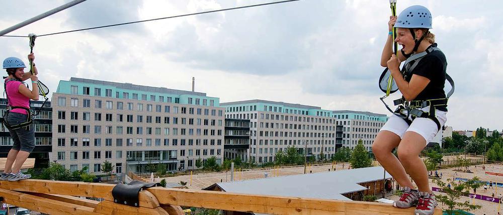 Klettergarten in Berlin.