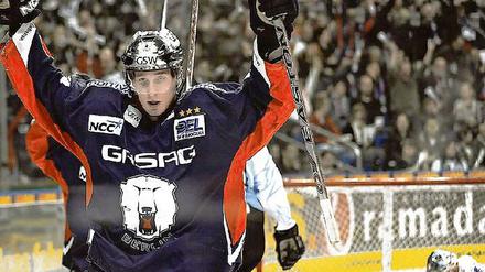 Kein Grund zum Jubeln: Eisbären-Torjäger André Rankel fehlt für sechs Spiele