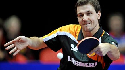 Timo Boll, der Star des deutschen Teams.