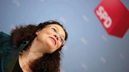 Andrea Nahles kündigt einen Wahlkampf mit harten Bandagen an.
