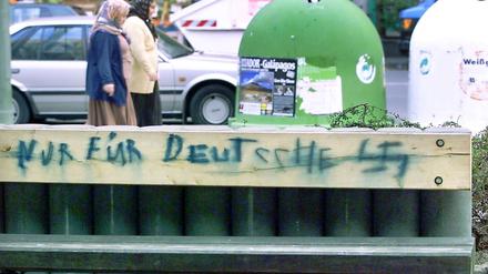 Auch 2003 gab es schon rechtsextreme Schmierereien in Neukölln.