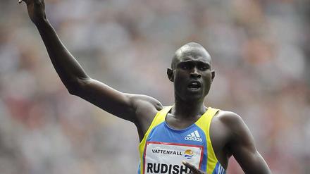 Rudisha freut sich über seinen Sieg bei der Istaf.