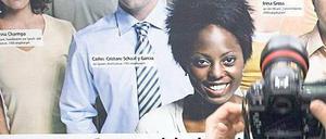 Willkommen. In Nordrhein-Westfalen künden Plakate – wie hier in Düsseldorf – von der Einbürgerungskampagne des Bundeslandes.