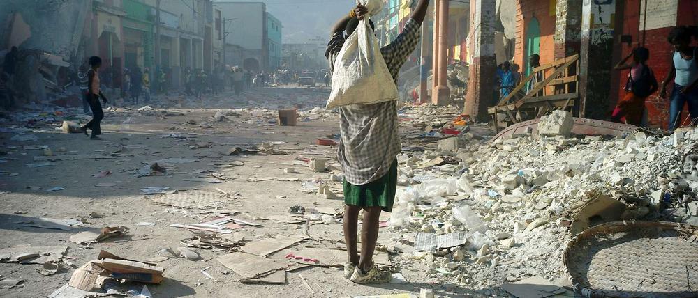 Ein Bild der Verwüstung. Bei der Erdbeben-Katastrophe in Haiti Anfang 2010 kamen mehr als 222.000 Menschen ums Leben.