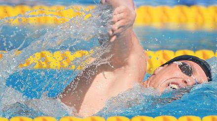 Schlag auf Schlag. Paul Biedermann gewann über 400 Meter Freistil Silber, verpasste aber knapp den Sieg.