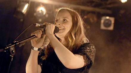 Judith Holofernes bei der öffentlichen "Geheimprobe" im Lido.
