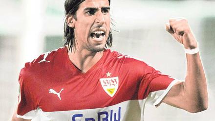 Siegertyp. Sami Khedira will zukünftig mit Real Madrid Erfolge feiern. Foto: dpa