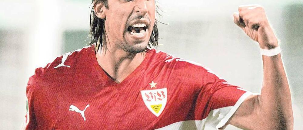 Siegertyp. Sami Khedira will zukünftig mit Real Madrid Erfolge feiern. Foto: dpa