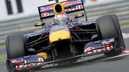 Sebastian Vettel in seinem Red Bull.