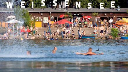 Das Strandbad Weißensee. 