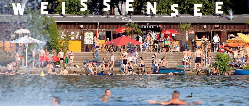 Das Strandbad Weißensee. 
