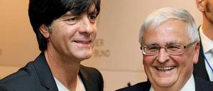 Bundestrainer Joachim Löw und DFB-Präsident Theo Zwanziger.