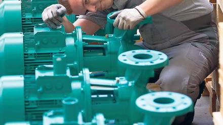 Rückgrat der deutschen Wirtschaft. Der Maschinenbau verzeichnete im Mai ein Auftragsplus von 61 Prozent gegenüber dem schwachen Vorjahresmonat. Foto: dpa