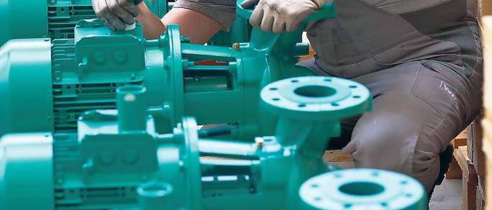 Rückgrat der deutschen Wirtschaft. Der Maschinenbau verzeichnete im Mai ein Auftragsplus von 61 Prozent gegenüber dem schwachen Vorjahresmonat. Foto: dpa