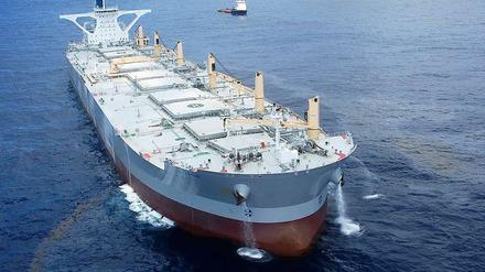 "A Whale" heißt der Supertanker, der ölverseuchtes Wasser reinigen soll.