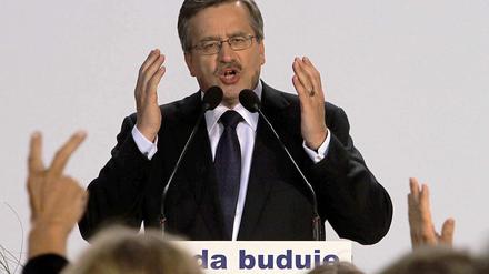 Bronislaw Komorowski ist der angehende Präsident Polens.
