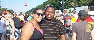 Unsere südafrikanische Kollegin Leila Samodien und ihr Kollege aus Simbabwe.