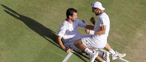 Glückliche Zweierbeziehung: Philipp Petzschner (l.) und Jürgen Melzer.