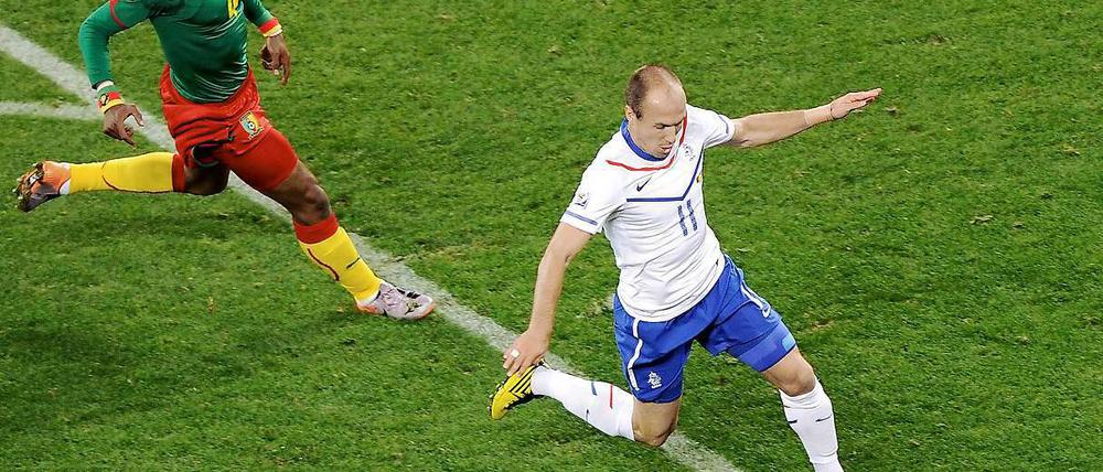 Jetzt tanzt er wieder: Arjen Robben ist wieder am Ball.