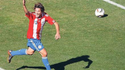 Ich war’s. Paraguays Enrique Vera feiert