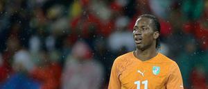 Didier Drogba, der Ivorer, Mann von der Elfenbeinküste (Cote d'Ivoire).