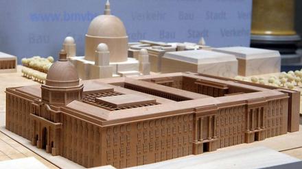 Das Modell des geplanten Humboldtforums hat der italienische Architekt Stella entworfen.