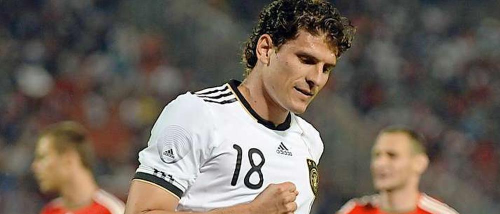 Treffend aufgewärmt: Mario Gomez.