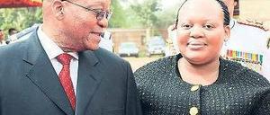 Die Frage ist: Wer mit wem. Südafrikas Präsident Zuma zeigt sich hier mit seiner dritten Frau MaNtuli. 