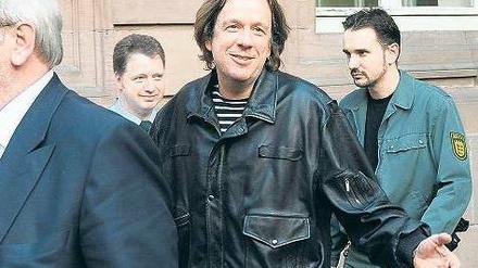 Jörg Kachelmann nach seinem letzten Haftprüfungstermin. 