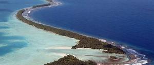 Traum in Blau. Das Funafuti-Atoll im Südpazifik gehört zur Tuvalu-Inselgruppe.