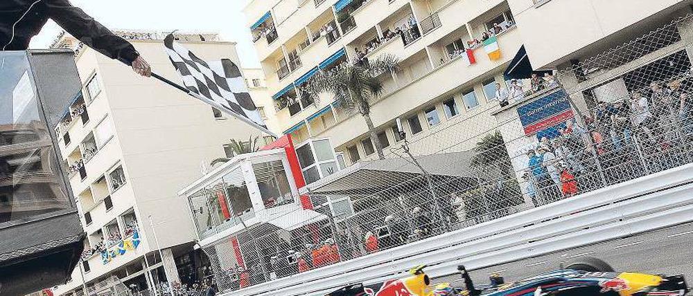 Der Schnellste im Stadtverkehr. Mark Webber fuhr auf den Straßen von Monaco der Konkurrenz davon. Foto: Reuters
