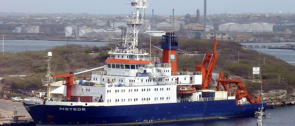 Zurück in der Ostsee: das deutsche Forschungsschiff "Meteor".