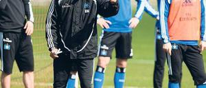 Kurz und knackig. Ricardo Moniz’ Anweisungen sind nicht so langatmig wie die Ansagen des am Montag entlassenen Trainers Bruno Labbadia.
