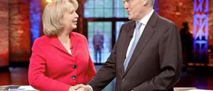 Sachlich und fair ging es beim TV-Duell zwischen Hannelore Kraft und Jürgen Rüttgers zu.