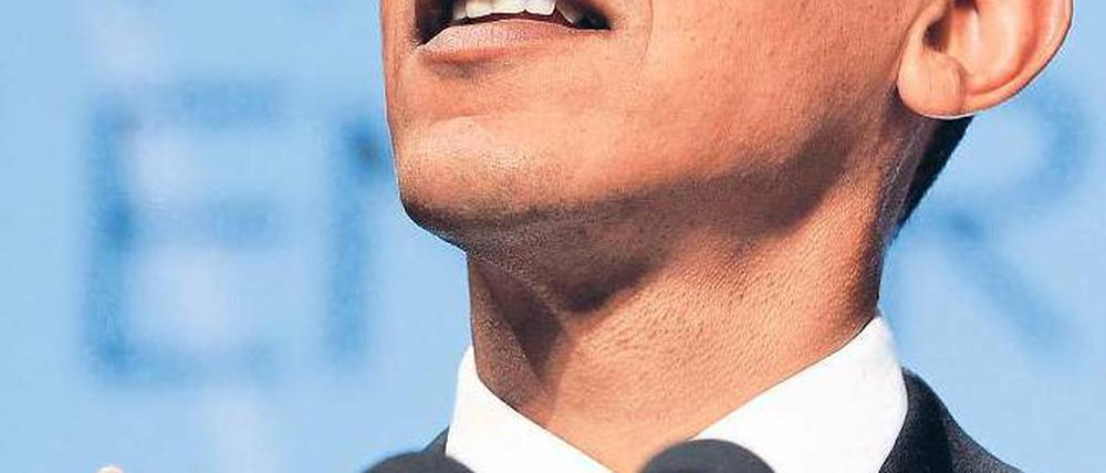 Aufrecht bleiben. US-Präsident Obama, beflügelt durch seine Reformerfolge.