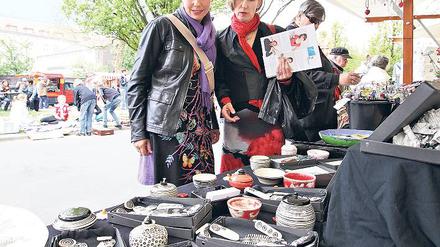 Kunsthandwerk. Beim Frühlingsfest in der Preußenallee war Ramschverkauf tabu. Darauf achtete der Kiezverein, der die Feier organisierte . 