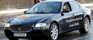 Der Maserati ist weiterhin wird weiterhin von der Treberhilfe als Dienstwagen genutzt – ohne Fahrtenbuch.