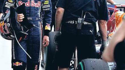 Böser Blick. Vettel und sein Red Bull pflegen eine zwiespältige Beziehung. 