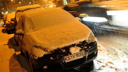 Neuerliche Schneefälle in Kassel