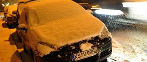 Neuerliche Schneefälle in Kassel