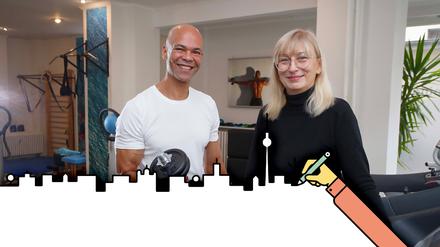 Micha Schimmer und Michaela Seidler in ihrem Charlottenburger Studio.